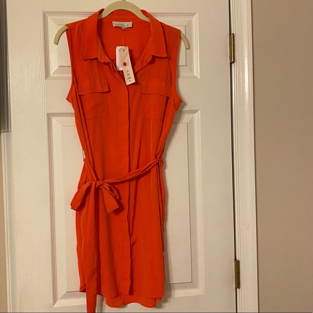 Olive&Oak Orange Shift Dress